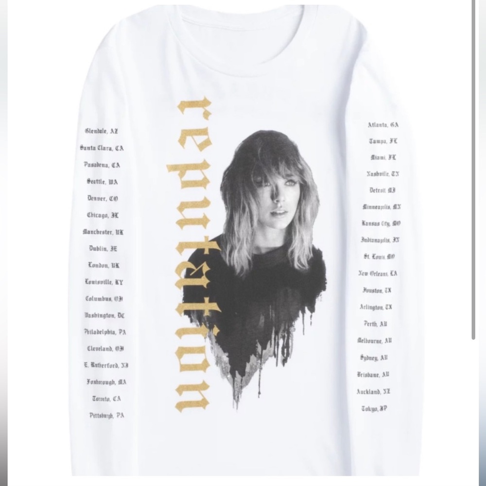 Taylor Swift Official Reputation Tour Long Sleeve